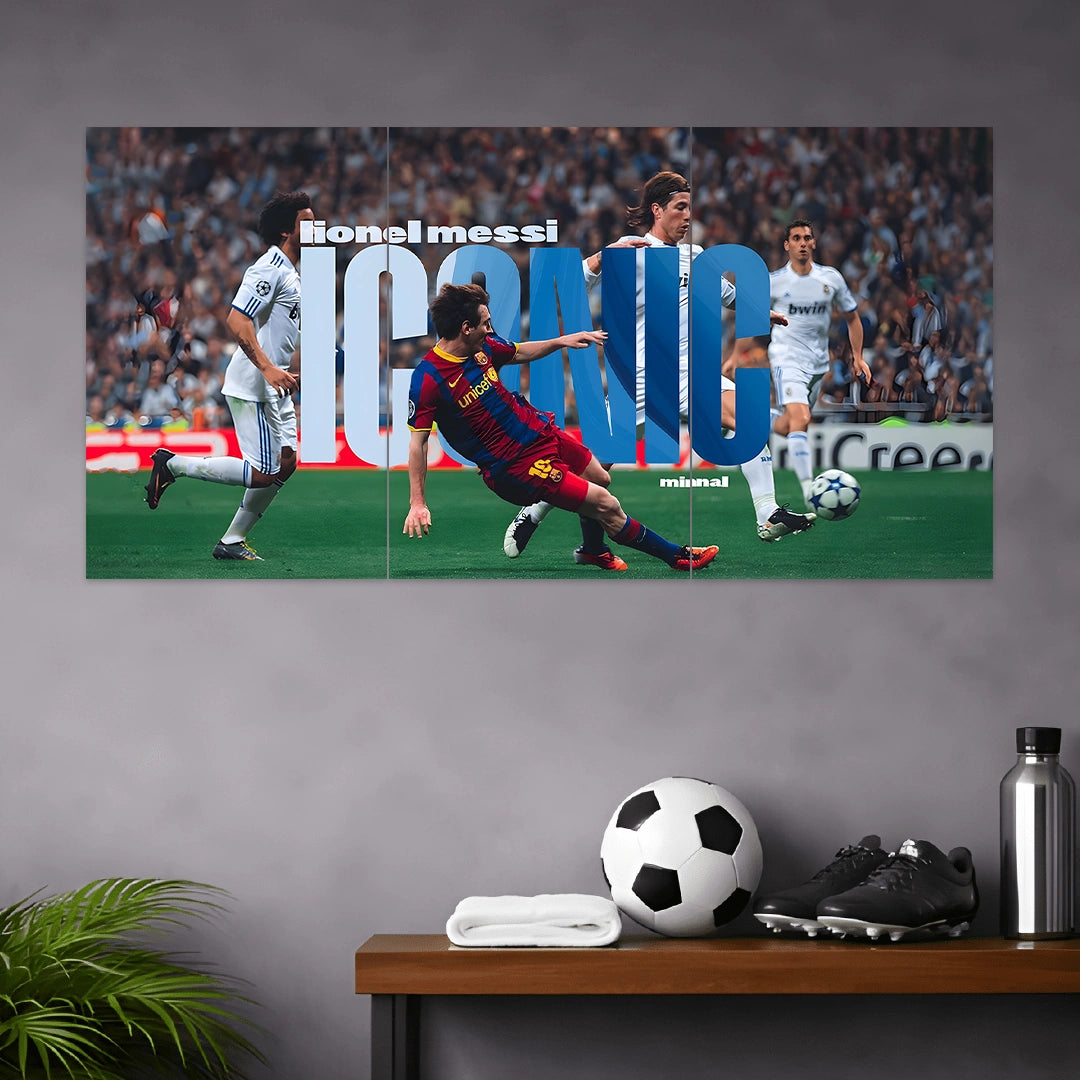 MESSI POSTER - 5 | FOOTBALL POSTERS | 3 PIECE SET