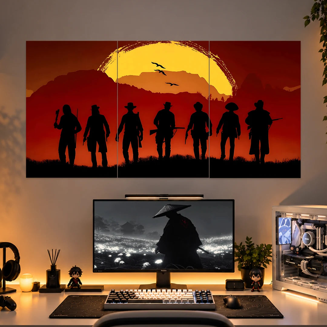 RED DEAD REDEMPTION 2 POSTER - 2 | GAMING ROOM POSTERS | 3 PIECE SET BLUMUN