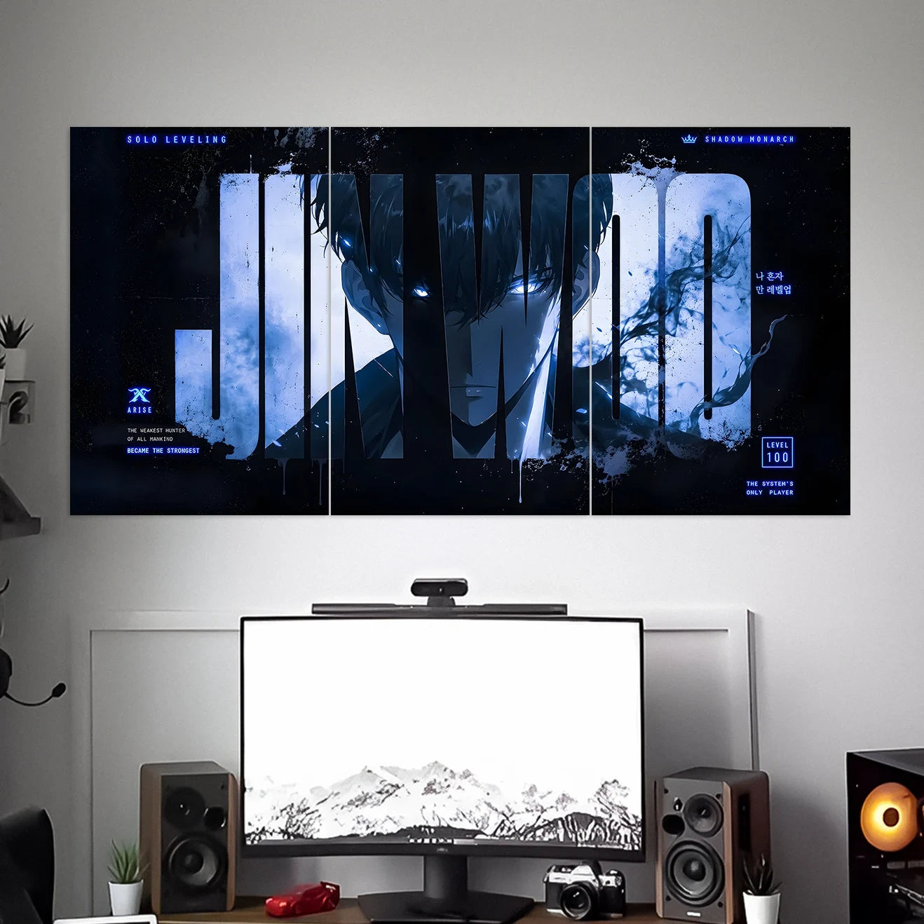 SUNG JIN WOO POSTER - 2 | SOLO LEVELING POSTERS | ANIME POSTERS | 3 PIECE SET