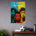 RONALDO, MESSI AND NEYMAR JR. POSTER - 2 | FOOTBALL POSTERS