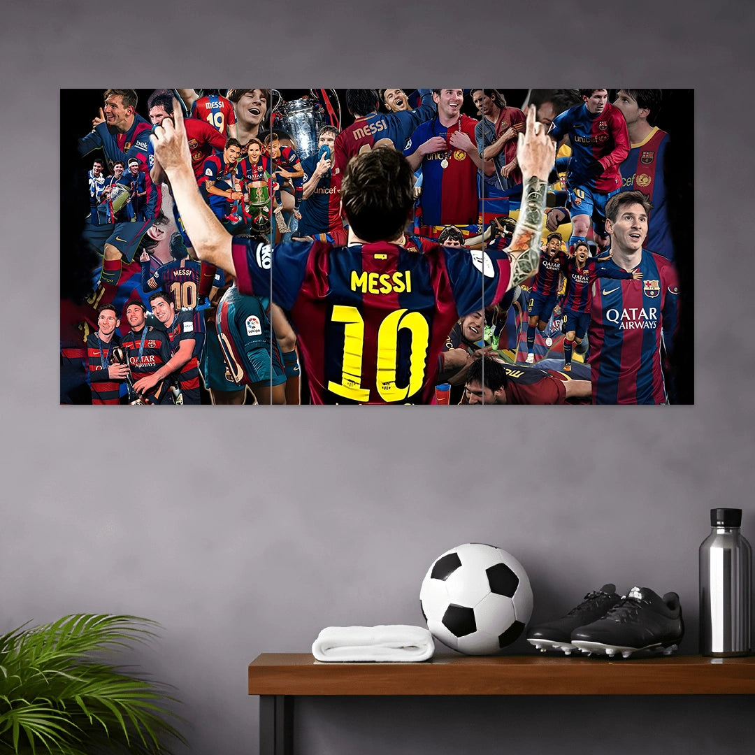MESSI POSTER - 7 | FOOTBALL POSTERS | 3 PIECE SET