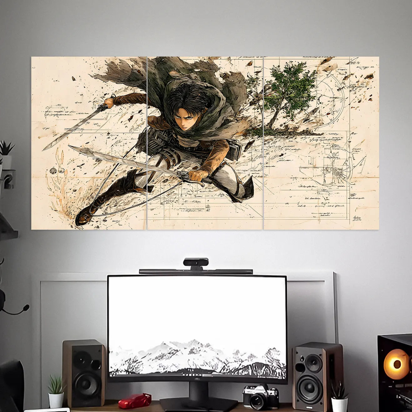LEVI POSTERS - 1 | ANIME POSTERS | 3 PIECE SET BLUMUN