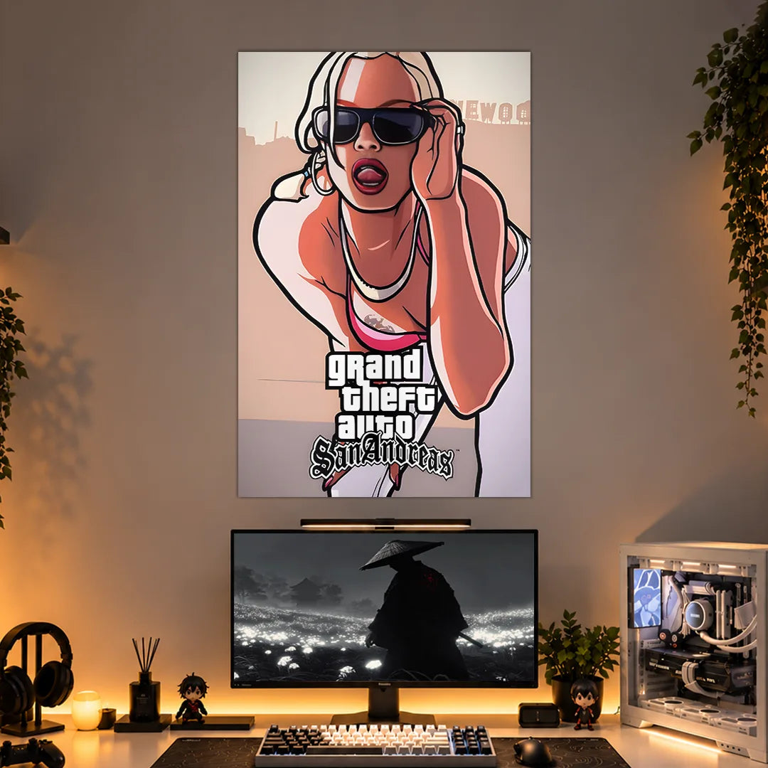 GTA SAN ANDREAS POSTER - 3 | GAMING ROOM POSTERS BLUMUN
