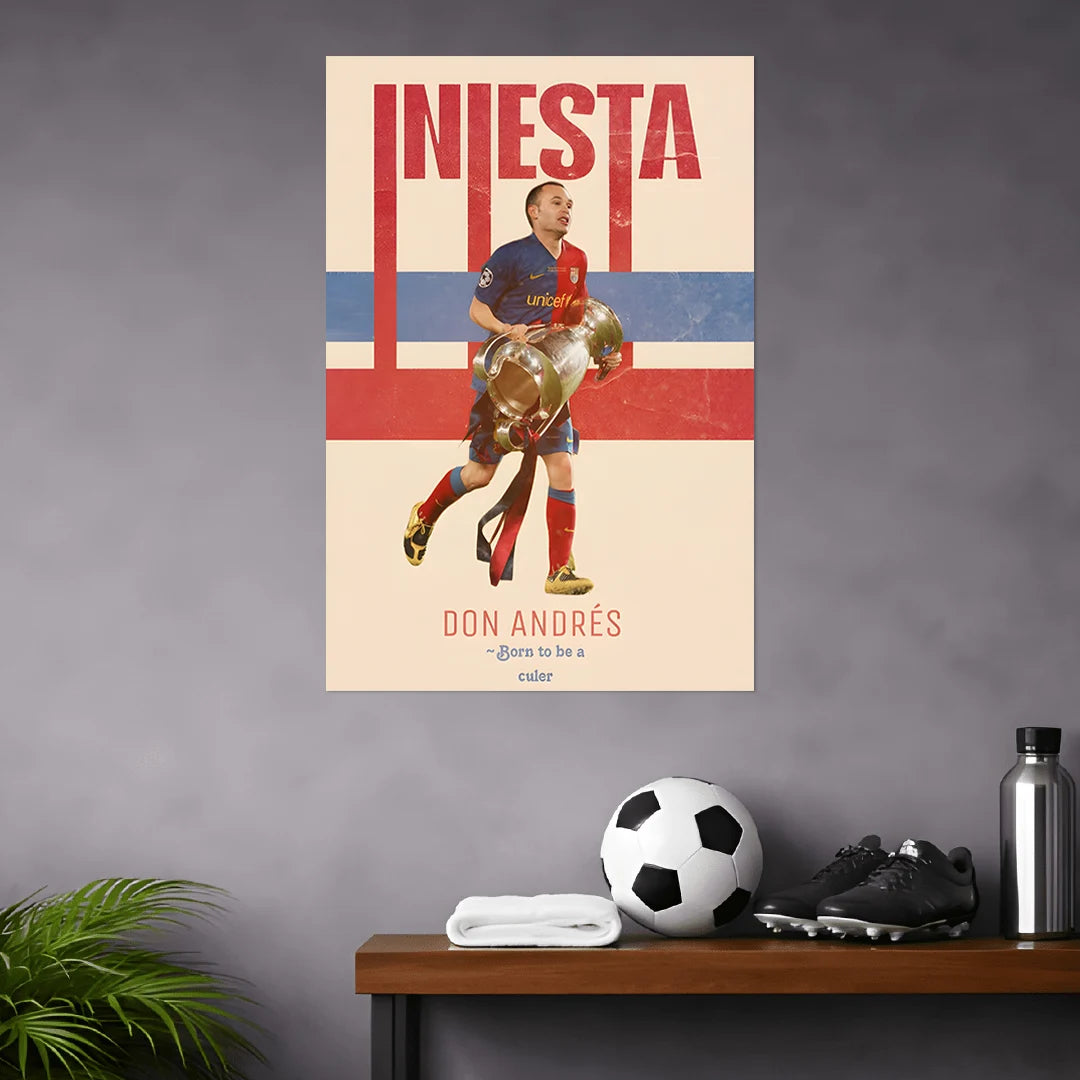 ANDRÉS INIESTA POSTER - 1 | FOOTBALL POSTERS