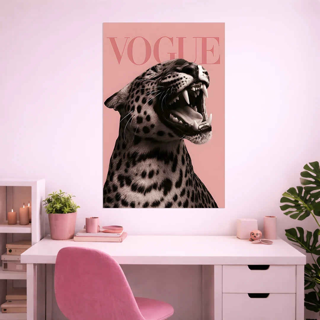 VOGUE LEOPARD POSTER | GIRL BOSS POSTERS