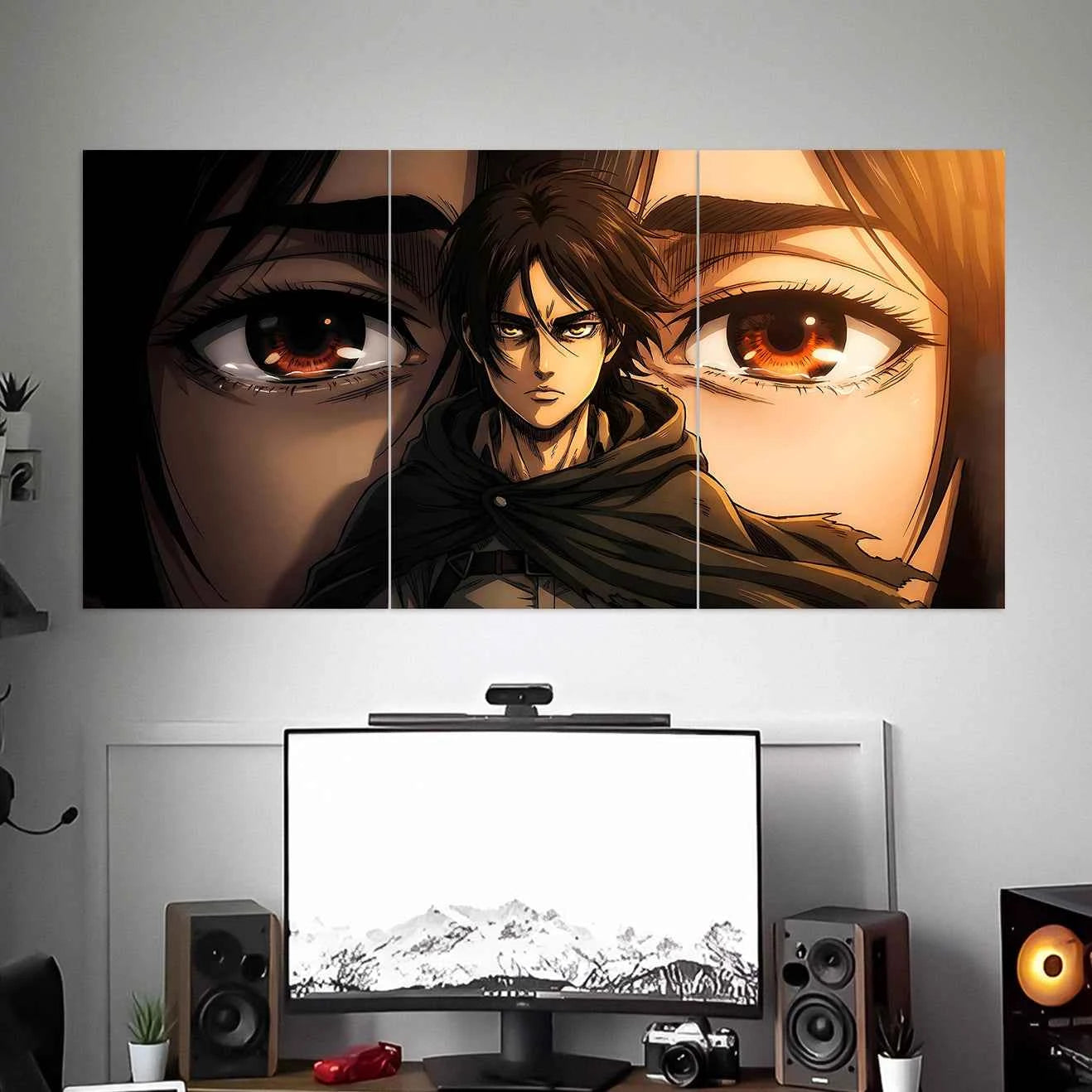 EREN YEAGER POSTER | ATTACK ON TITAN POSTERS | ANIME POSTERS | 3 PIECE SET