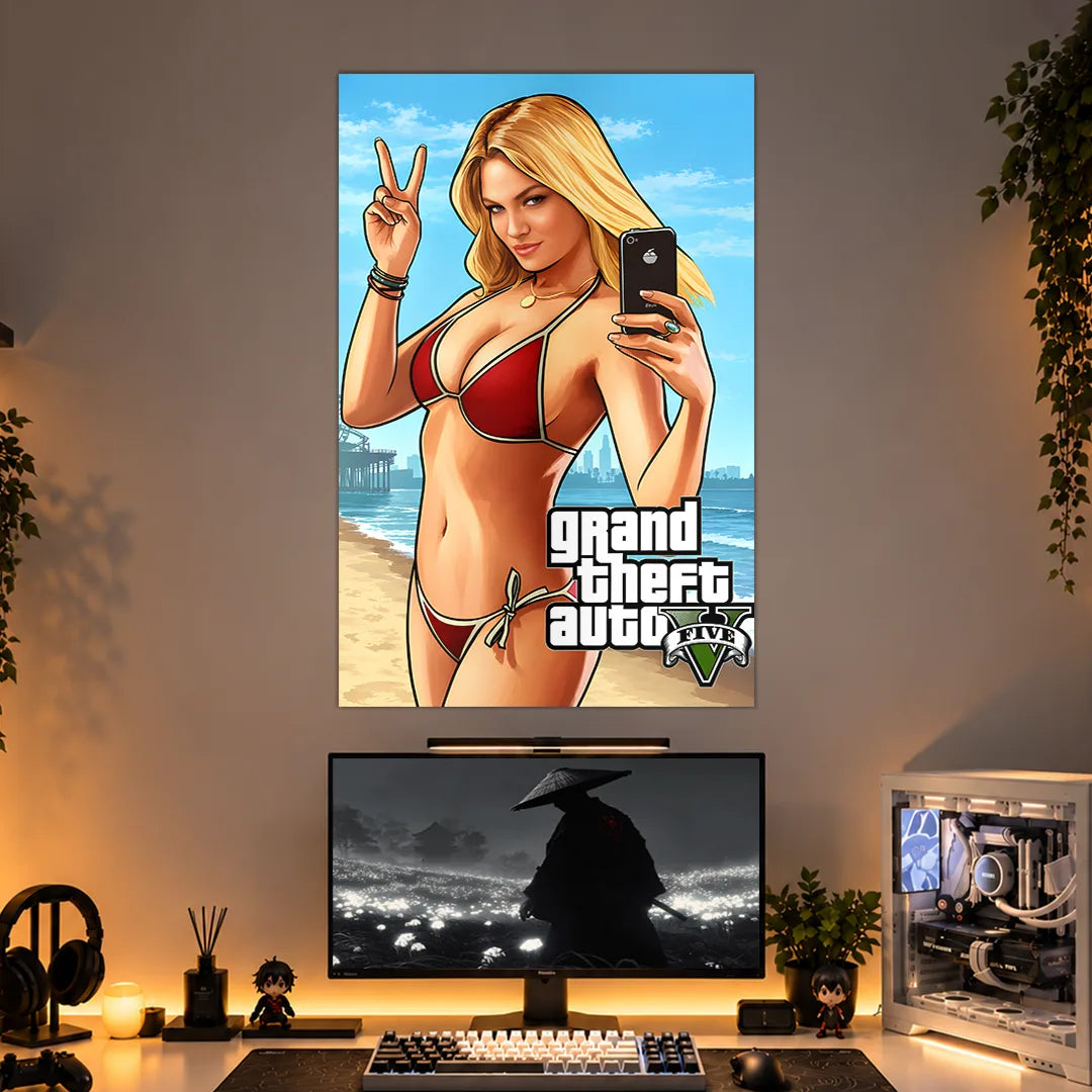 GTA 5 POSTER - 1 | GAMING ROOM POSTERS BLUMUN