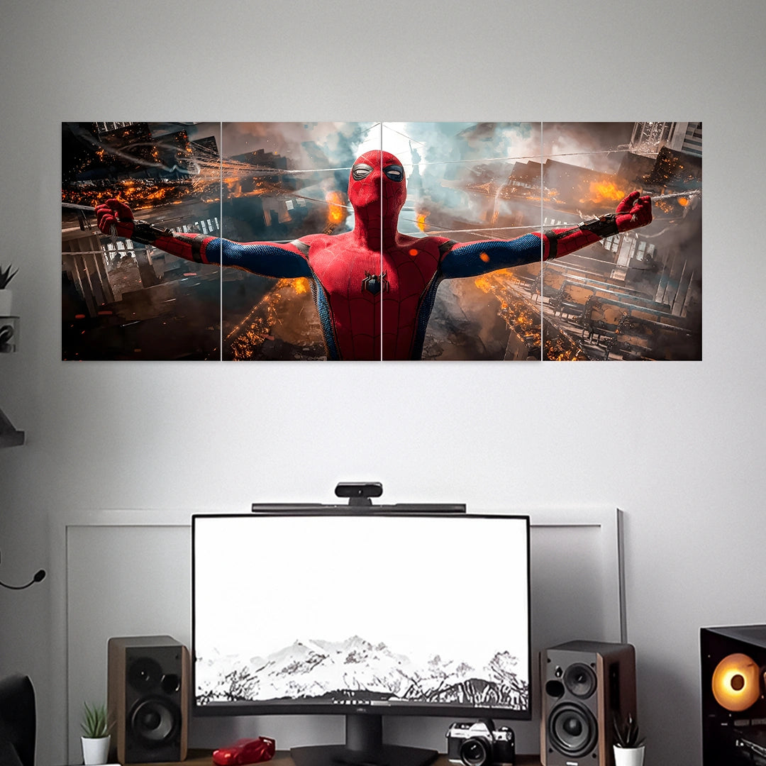 SPIDERMAN POSTER - 1 | MARVEL POSTER | 4 PIECE SET BLUMUN