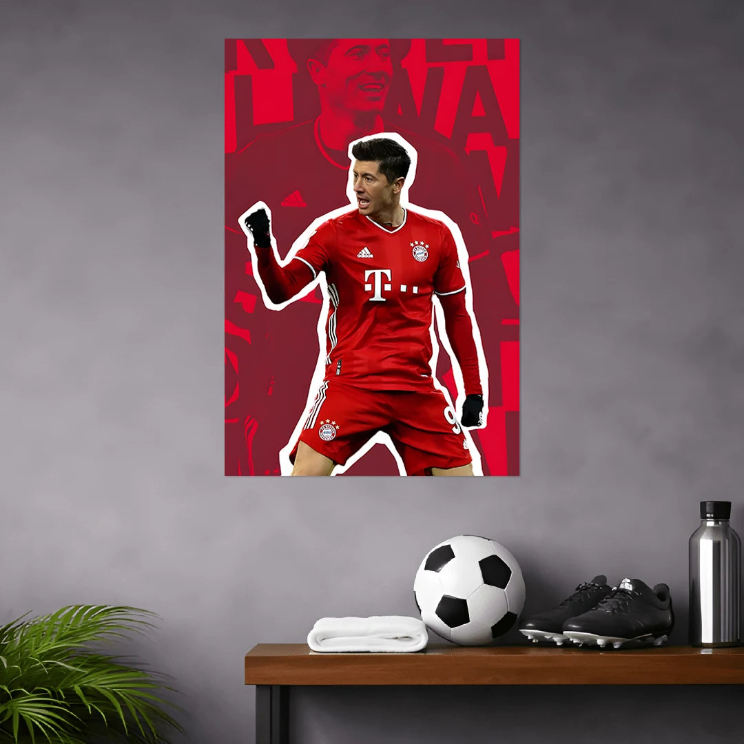 ROBERT LEWANDOWSKI POSTER - 2 | FOOTBALL POSTERS