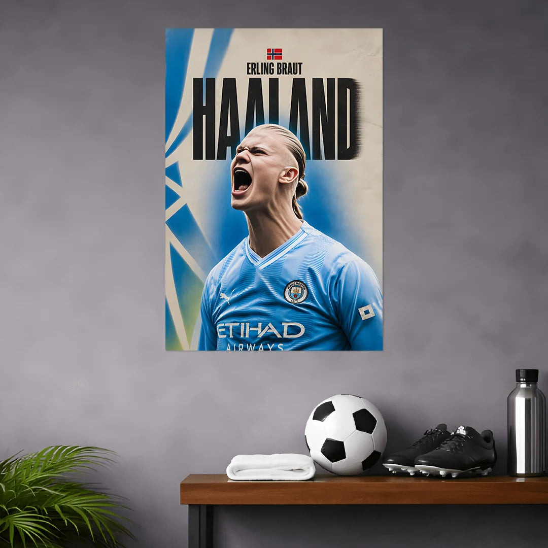 ERLING HAALAND POSTER | FOOTBALL POSTERS - 10 | BLUMUN