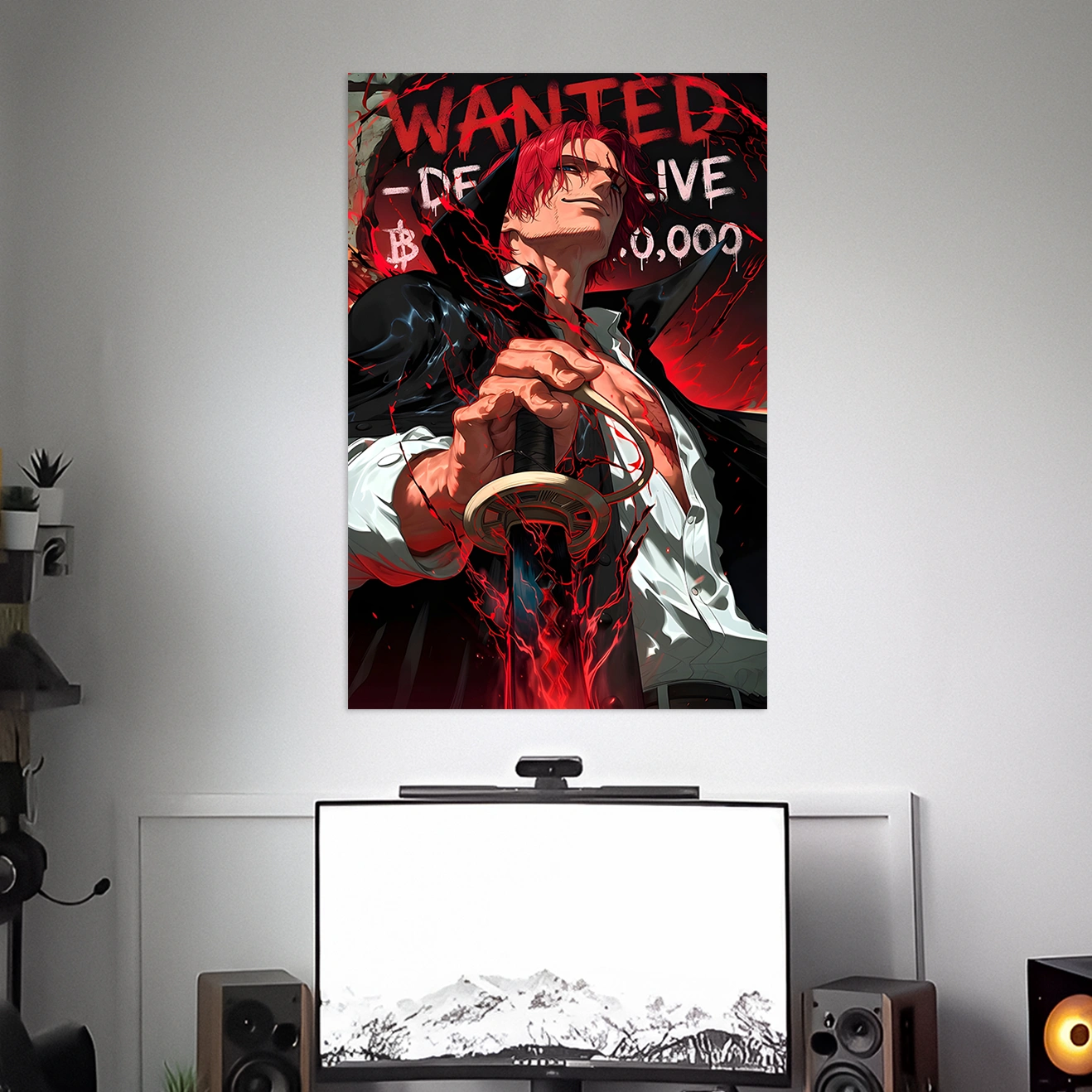RED-HAIRED SHANKS POSTER | ONE PIECE POSTER | ANIME POSTER