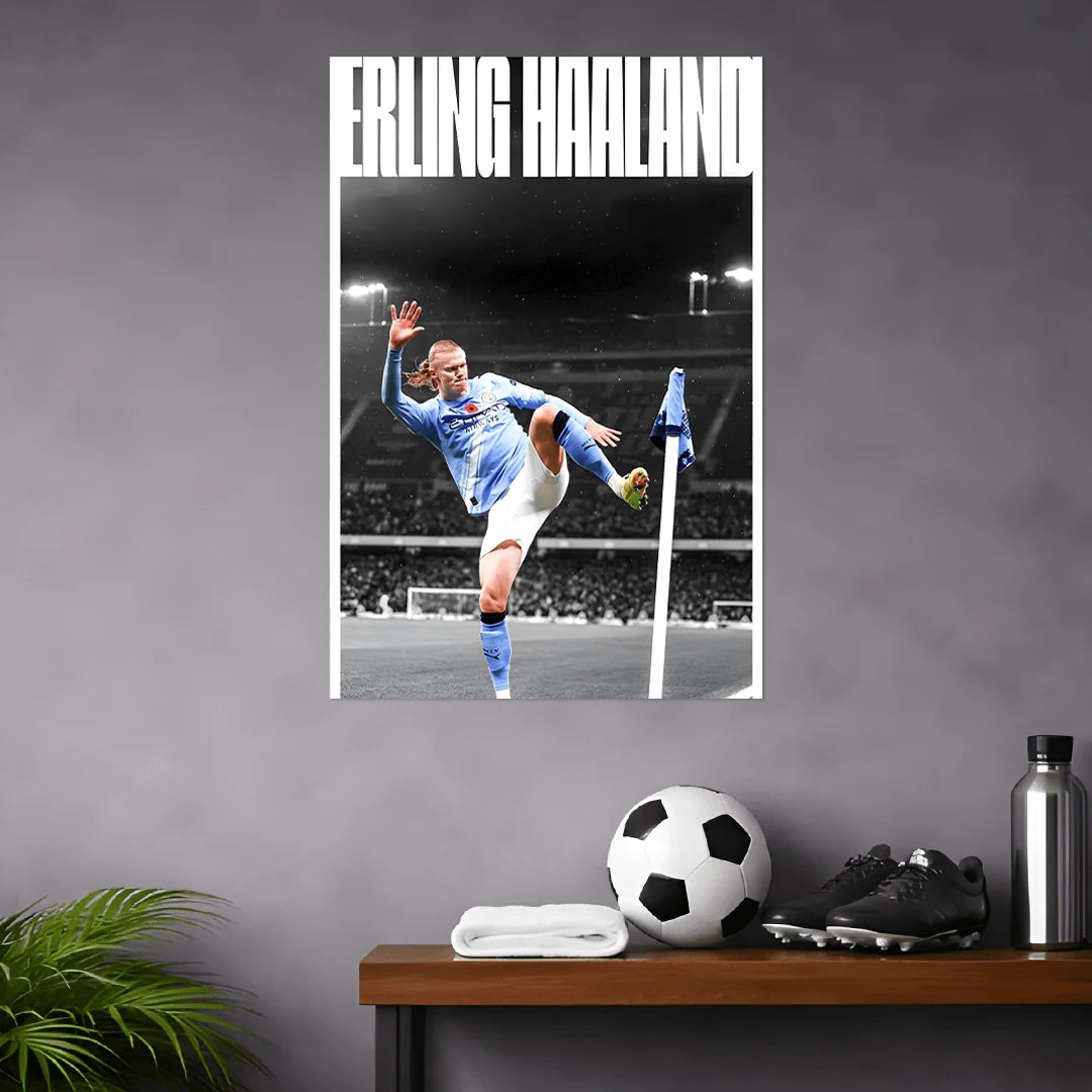 ERLING HAALAND POSTER | FOOTBALL POSTERS BLUMUN