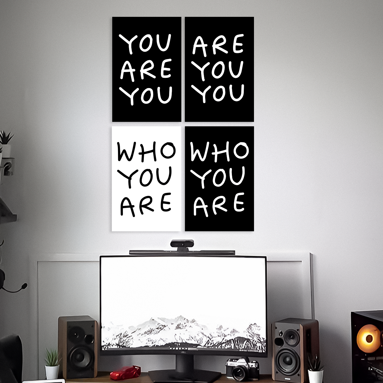 YOU ARE YOU POSTER | AESTHETIC TEXTS POSTERS | COMBO PACK SET