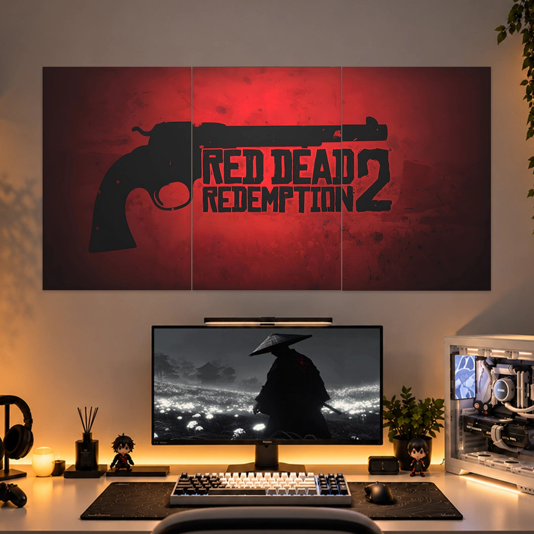 RED DEAD REDEMPTION 2 POSTER - 3 | GAMING ROOM POSTERS | 3 PIECE SET BLUMUN