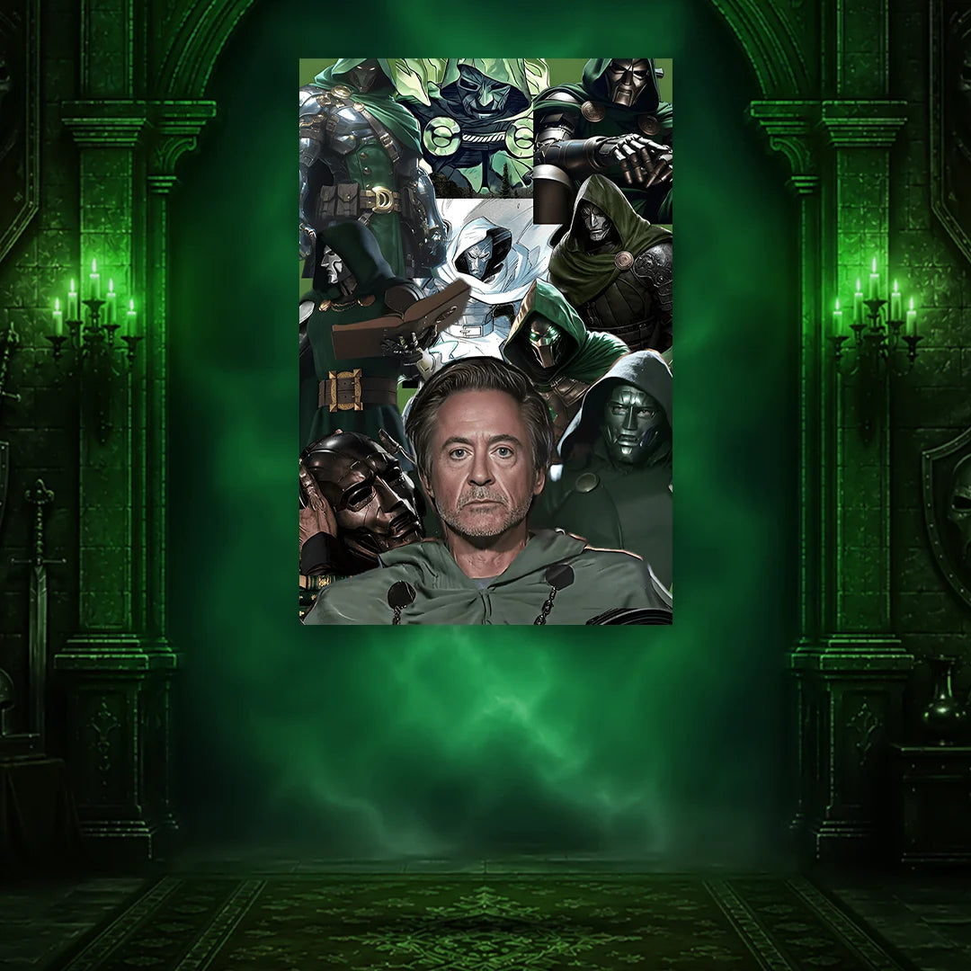 DR. DOOM RDJ POSTER - 2 | AVENGERS DOOMSDAY POSTERS | MARVEL POSTERS BLUMUN