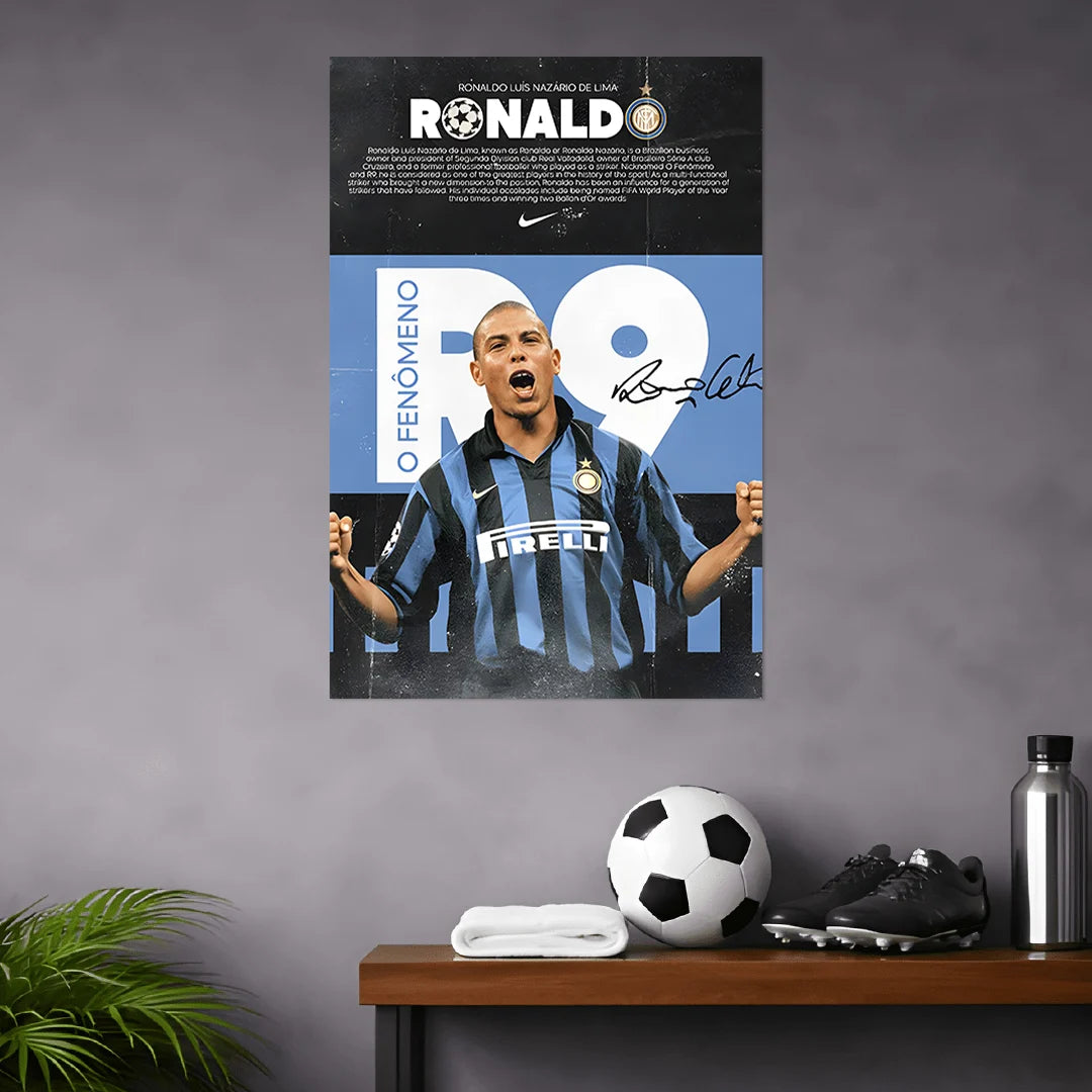 RONALDO NAZARIO POSTER - 1 | FOOTBALL POSTERS