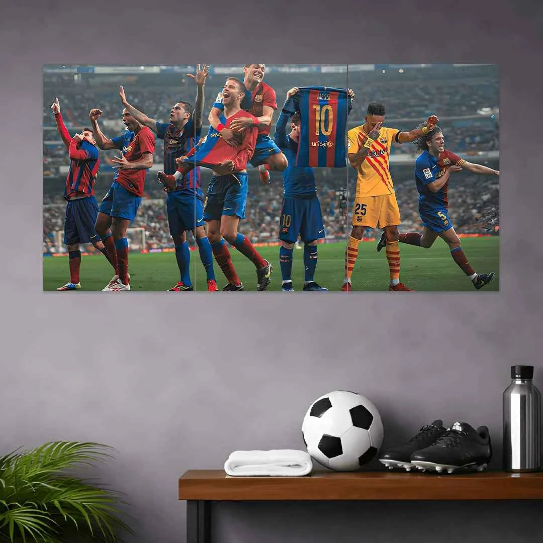 BARCELONA POSTER - 1 | FOOTBALL POSTERS | 3 PIECE SET
