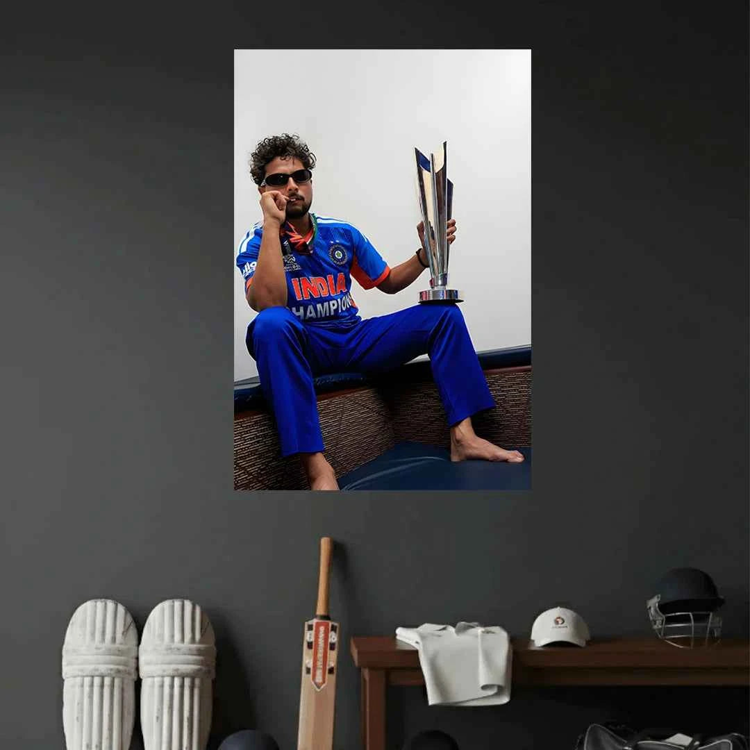 KULDEEP YADAV ICC WORLD CUP T20 2026 POSTER | CRICKET POSTERS