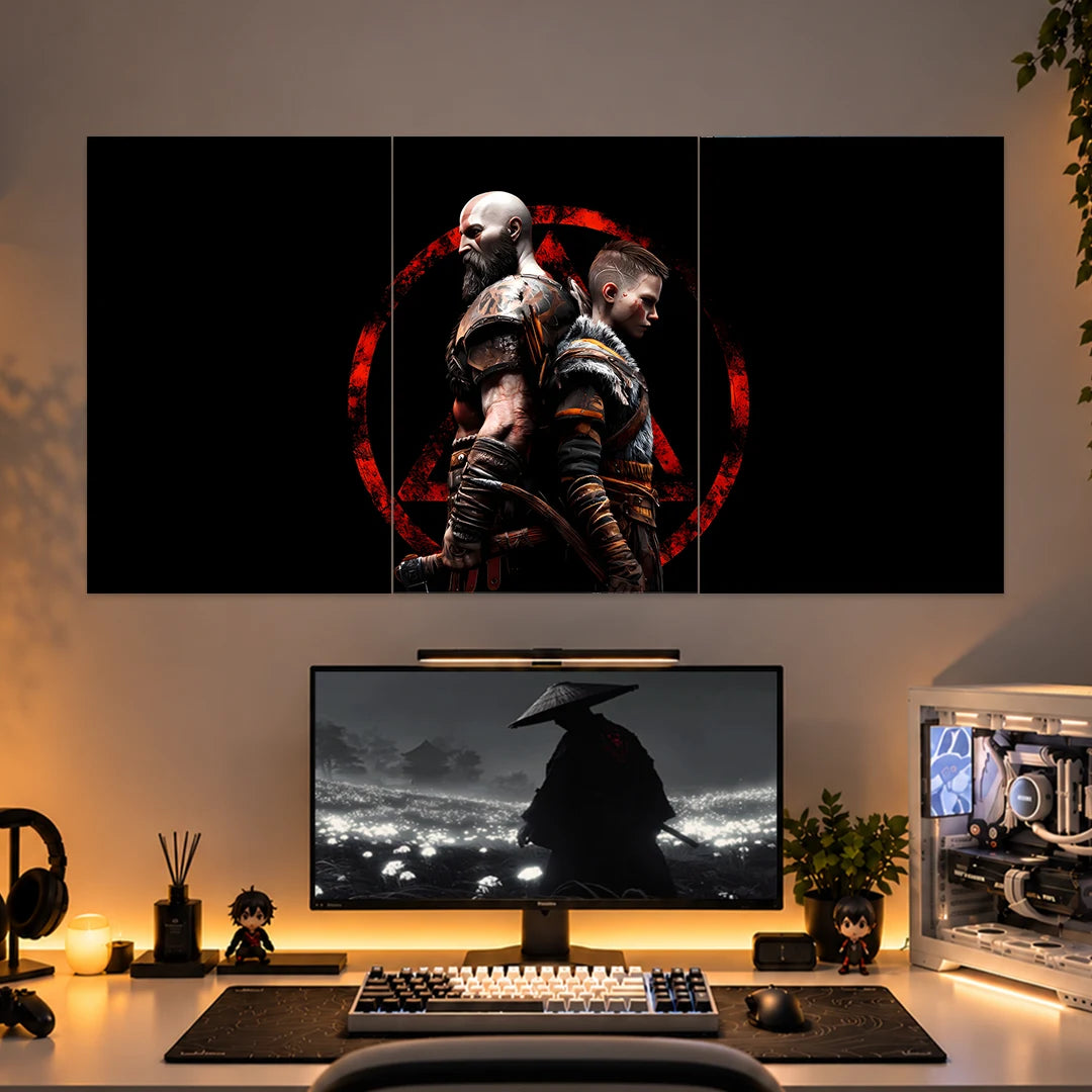 GOD OF WAR 4 POSTER - 1 | GAMING ROOM POSTERS | 3 PIECE SET BLUMUN