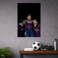 MESSI, NEYMAR JR. & LUIS SUAREZ POSTER | FOOTBALL POSTERS BLUMUN