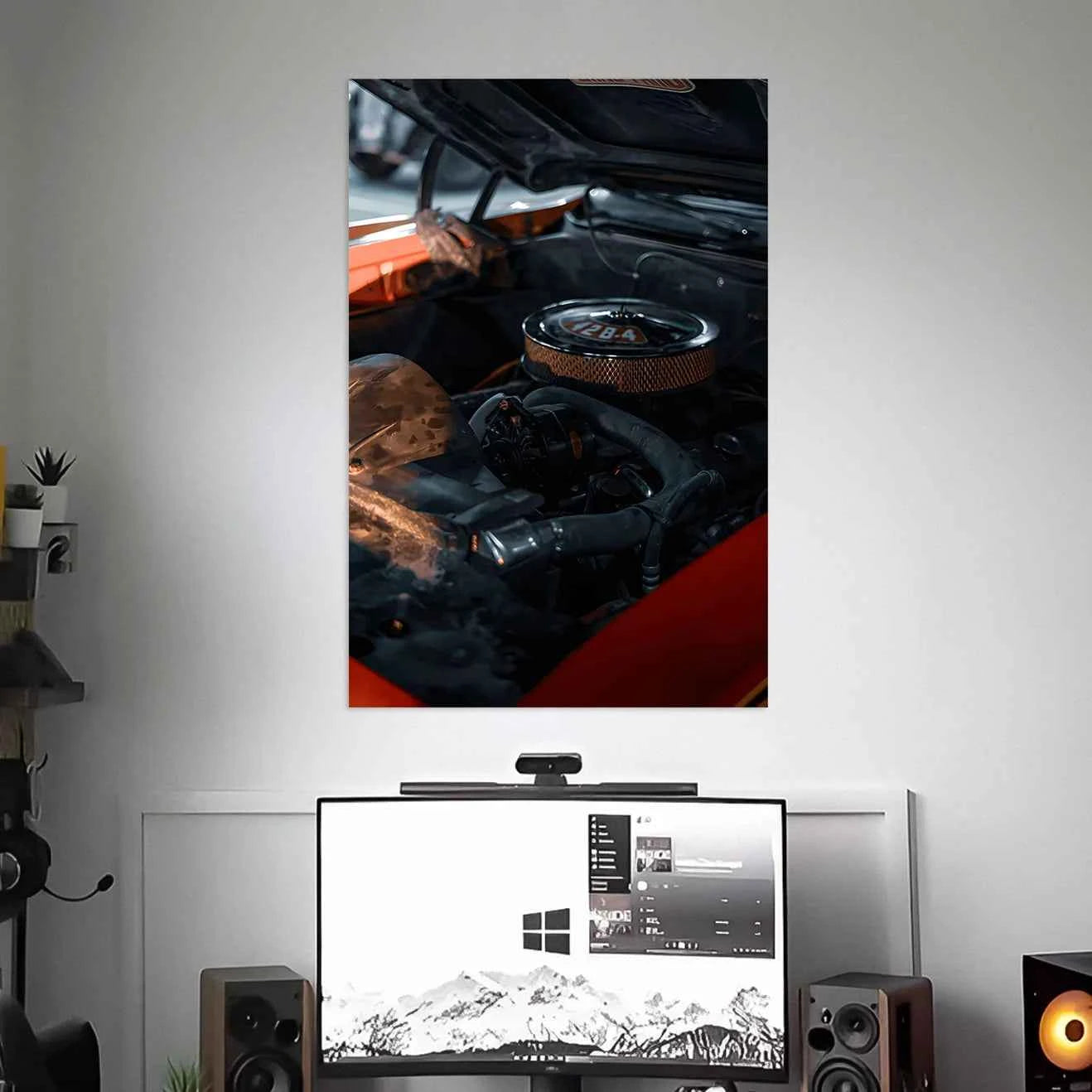 VINTAGE CAR ENGINE POSTER | CAR POSTERS