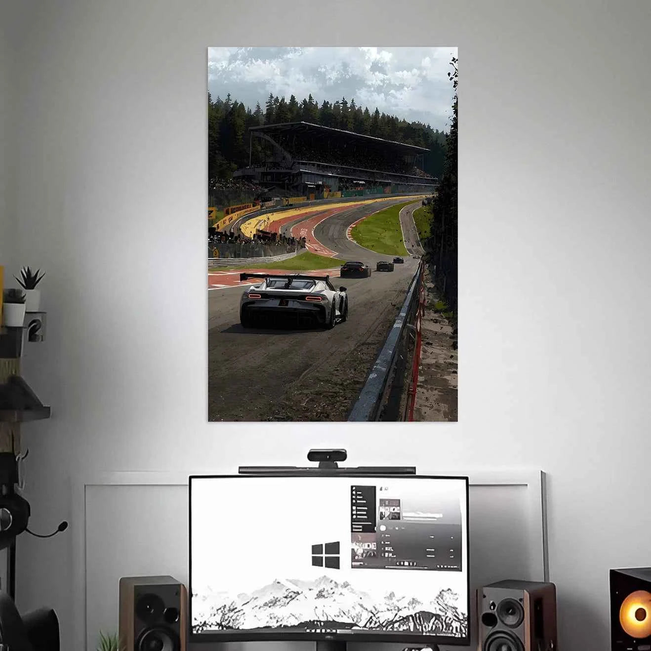 RACE TRACK POSTER | CAR POSTERS | VECTOR ART POSTER
