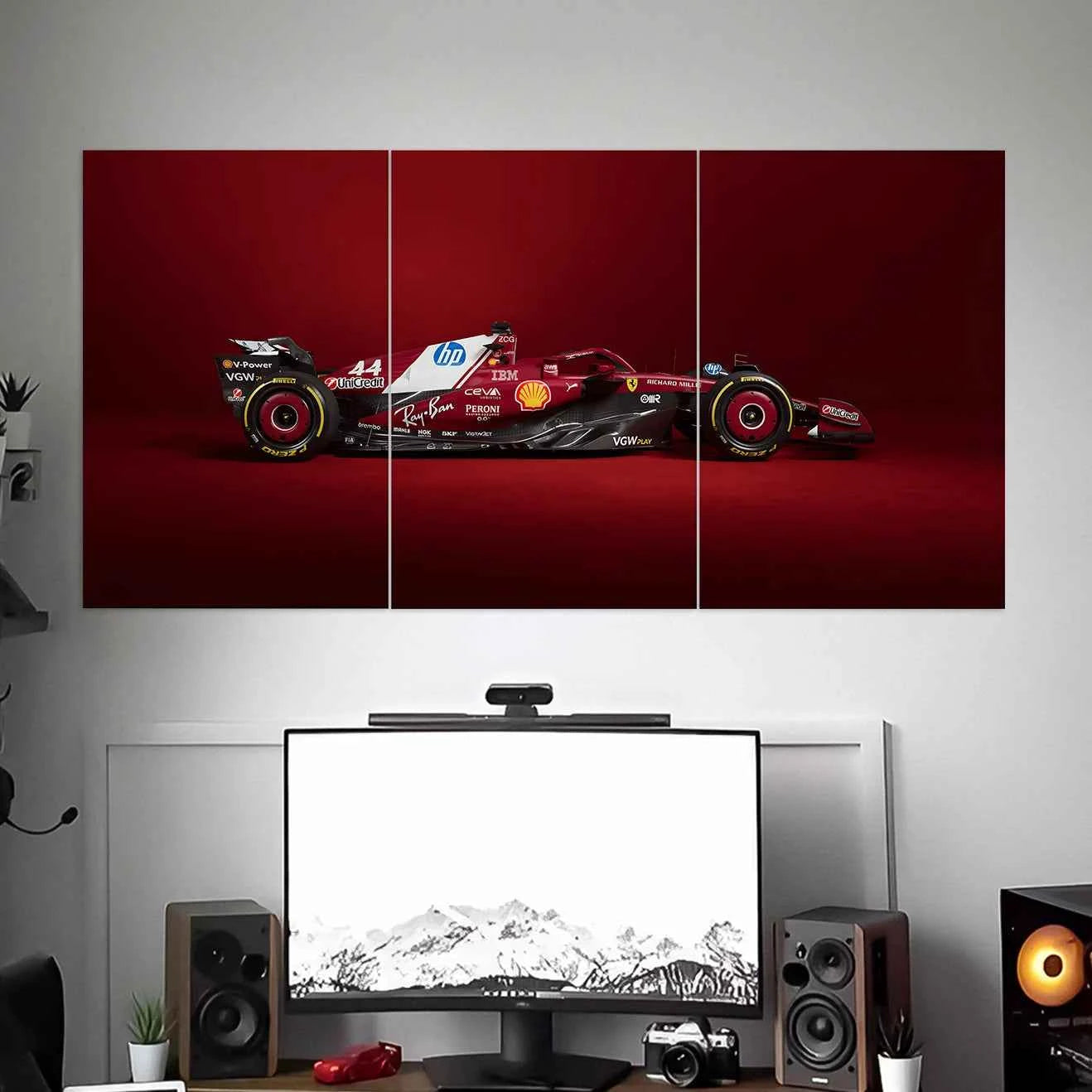 FERRARI SF-25 FORMULA 1 POSTER | CAR POSTERS | 3 PIECE SET