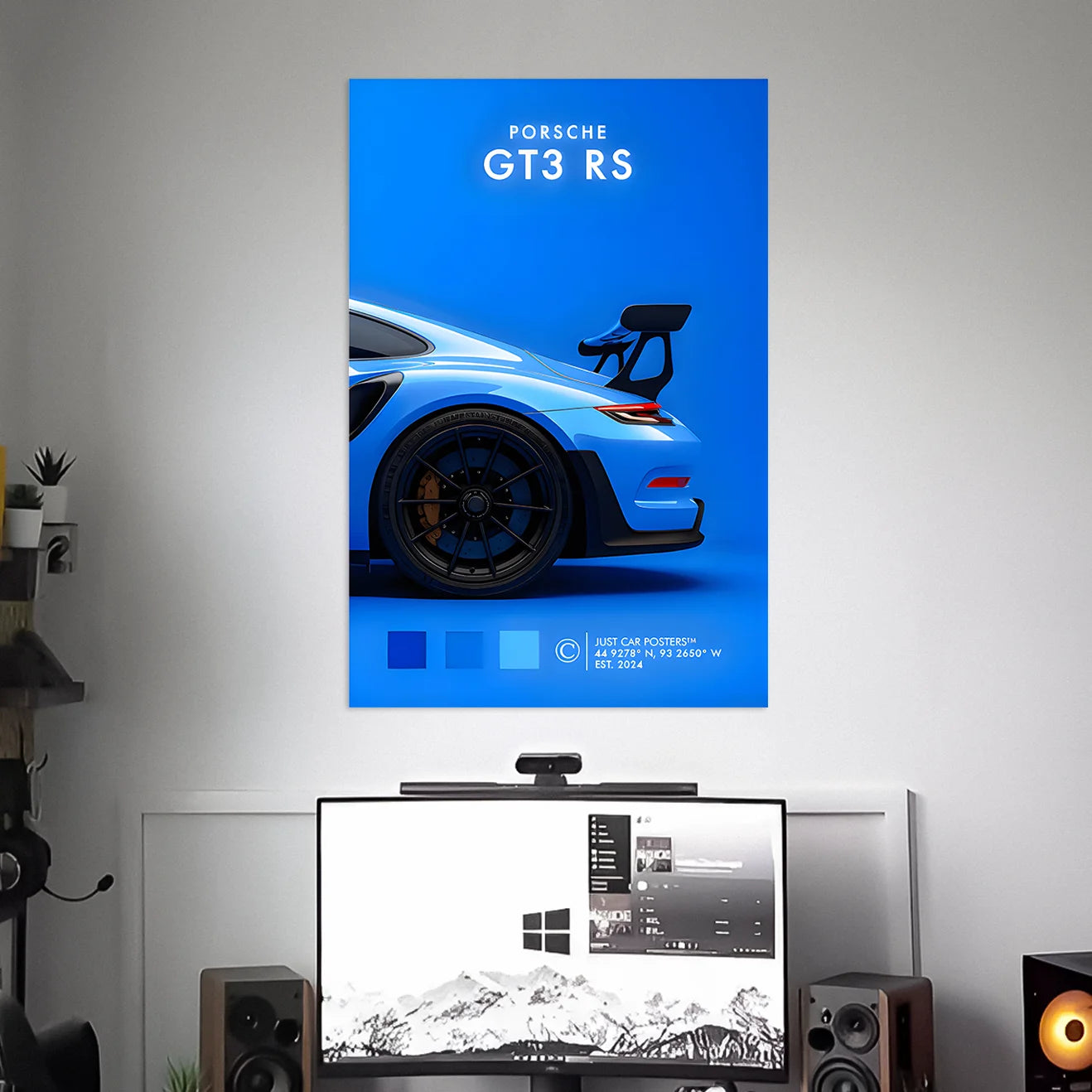 PORSCHE GT3 RS POSTER - 2 | CAR POSTERS