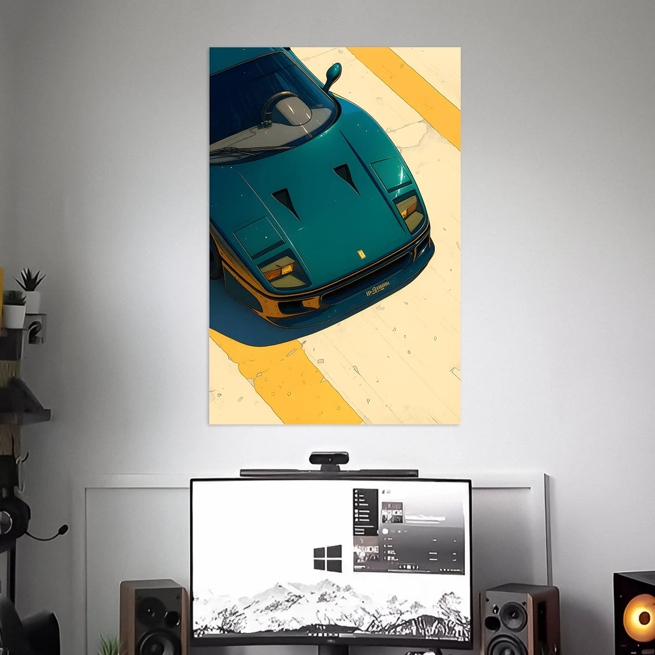 FERRARI F40 POSTER  | CAR POSTERS