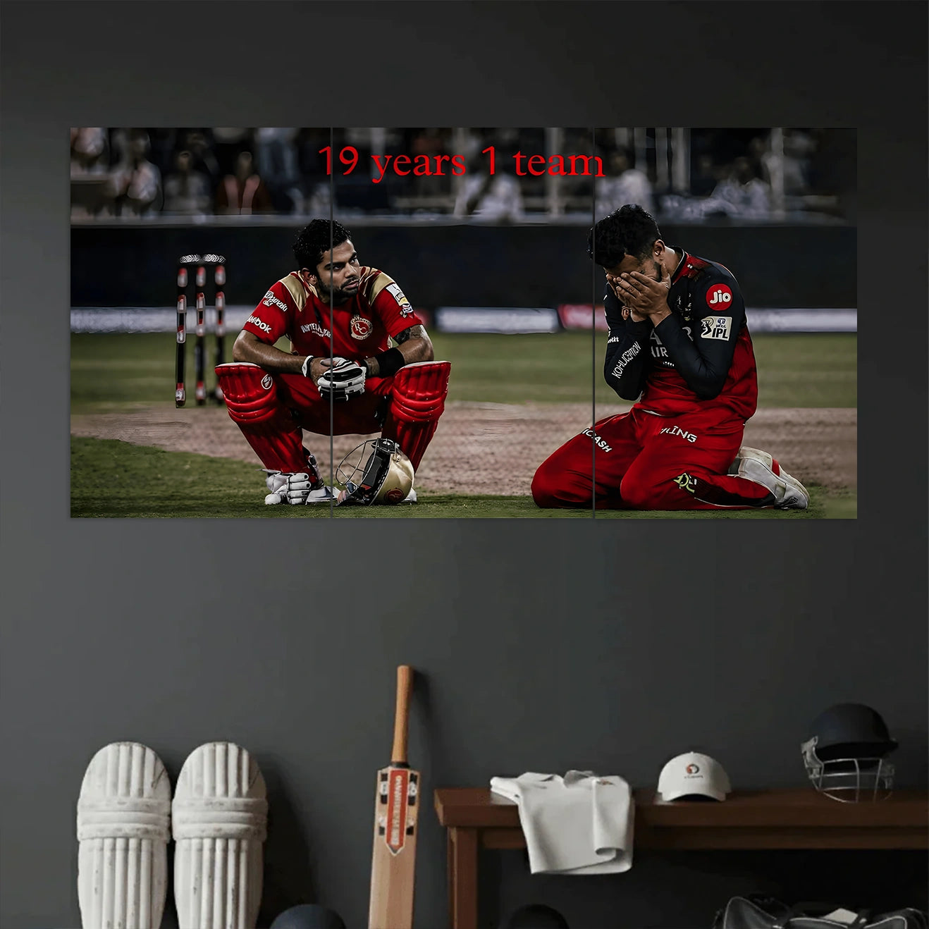 RCB POSTER - 9 | CRICKET POSTERS | 3 PIECE SET