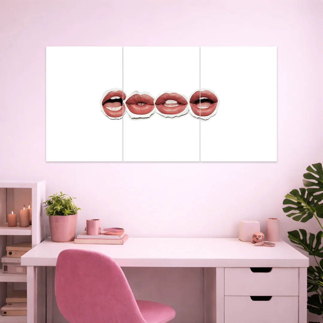 VELVET LIPS POSTER | GIRL BOSS POSTERS | 3 PIECE SET