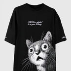 FLIRTING CAT OVERSIZED  T-SHIRT
