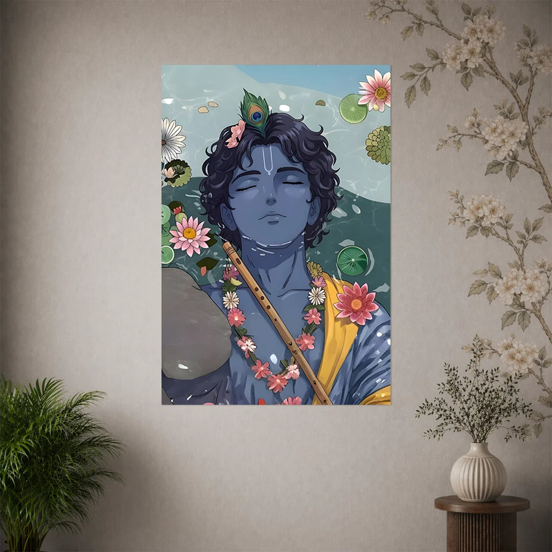 KRISHNA JI POSTER - 9 | DEVOTIONAL POSTERS BLUMUN