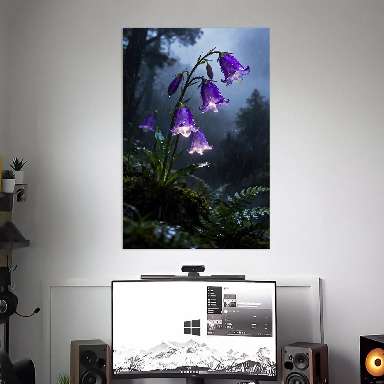 HAREBELL FLOWERS ART POSTER | WALL ART | NATURE POSTERS