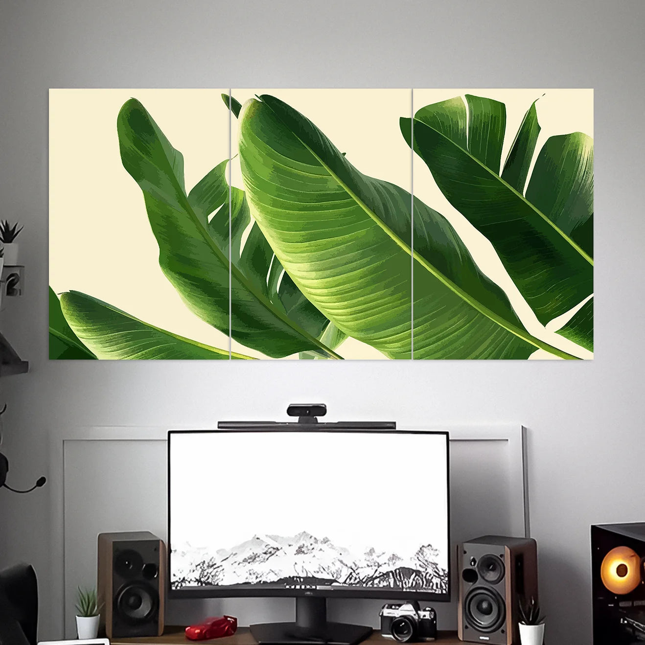 Home BANANA LEAVES WALL ART POSTER | NATURE POSTERS | 3 PIECE SET