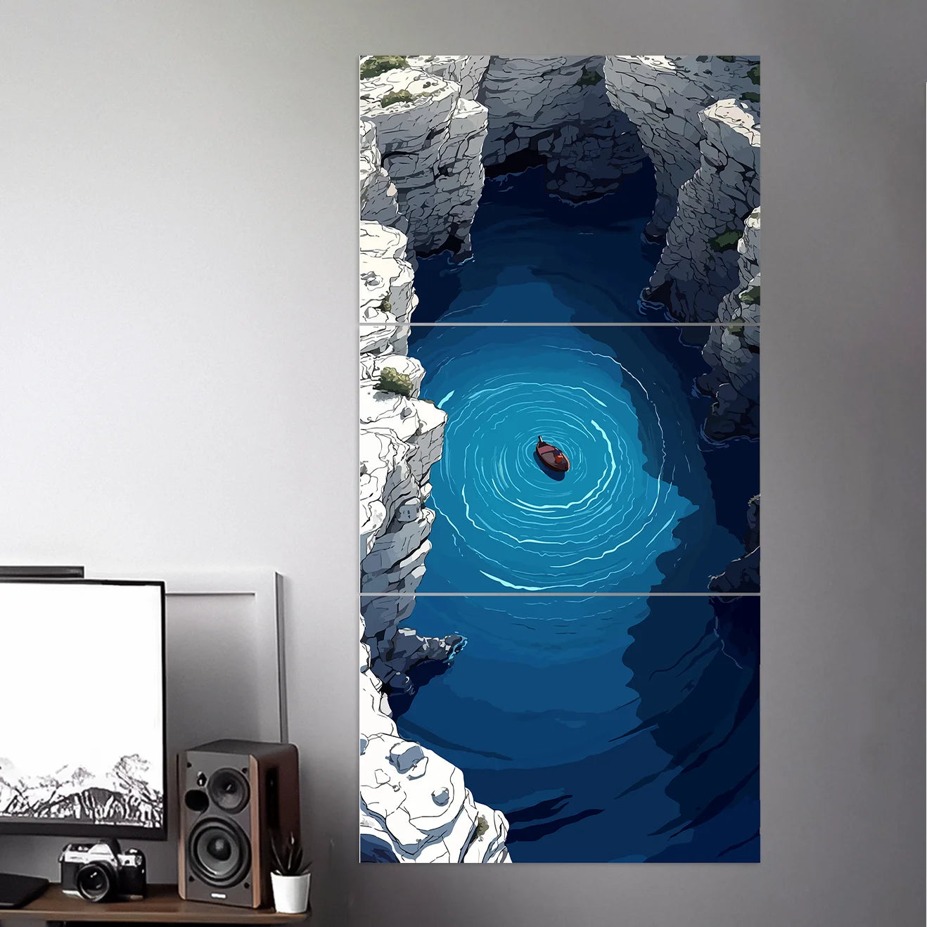 ROCKY CANYON WALL ART POSTER | NATURE POSTERS | 3 PIECE SET
