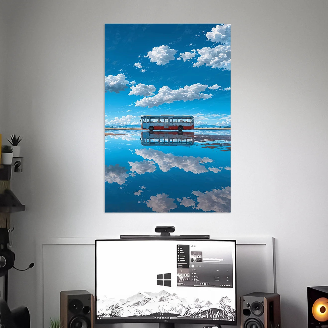BUS SKY ART POSTER | WALL ART | NATURE POSTERS