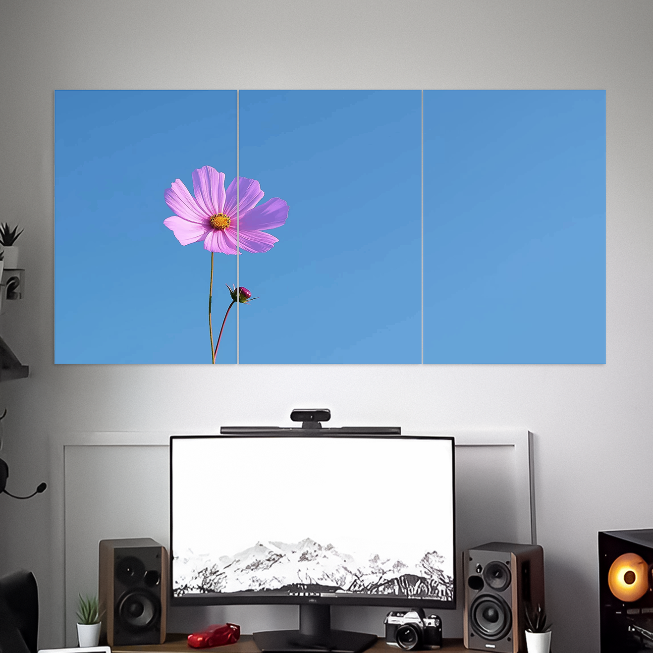 COSMOS FLOWER POSTER -1 | WALL ART | NATURE POSTERS | 3 PIECE SET