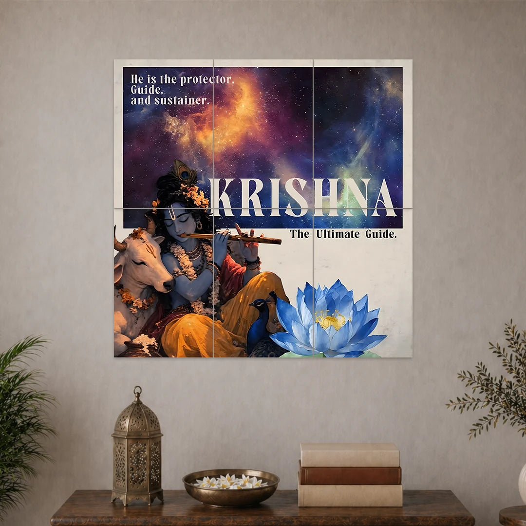 KRISHNA — THE ETERNAL POSTER | DEVOTIONAL POSTERS | 6 PIECE SET BLUMUN