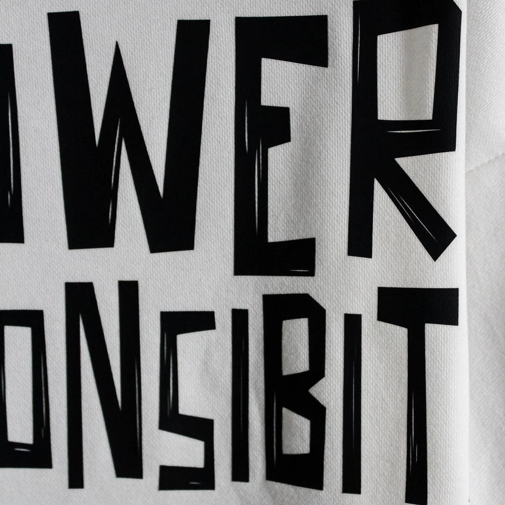 NO POWER NO RESPONSIBLITY OVERSIZED T-SHIRT