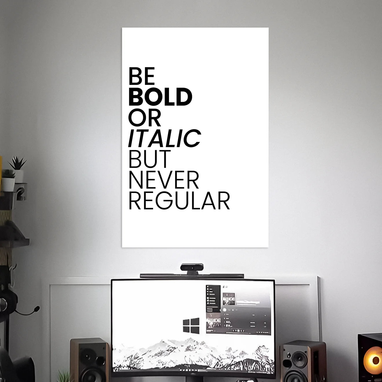 BE BOLD POSTER | TEXTS POSTERS | AESTHETIC POSTERS