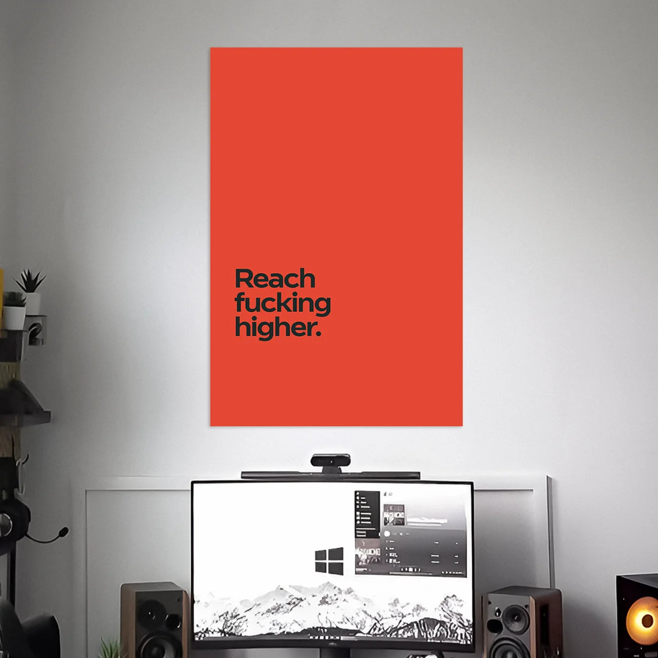 REACH HIGHER POSTER | TEXTS POSTERS | AESTHETIC POSTERS