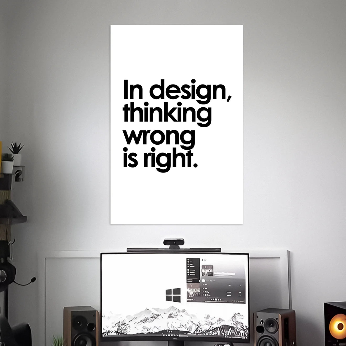 THINKING WRONG IS RIGHT | TEXTS POSTERS | AESTHETIC POSTERS