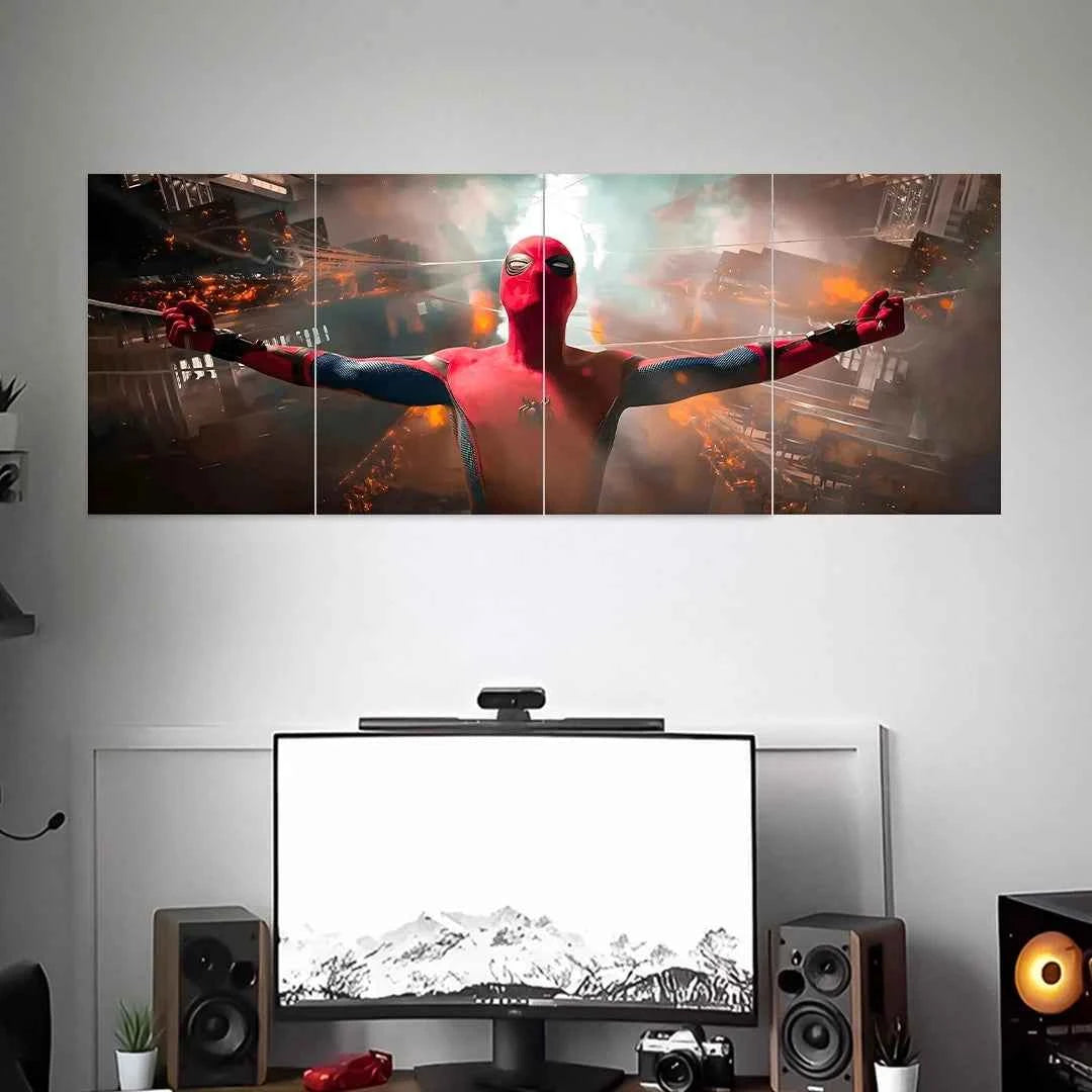 SPIDERMAN POSTER - 1 | MARVEL POSTER | 4 PIECE SET